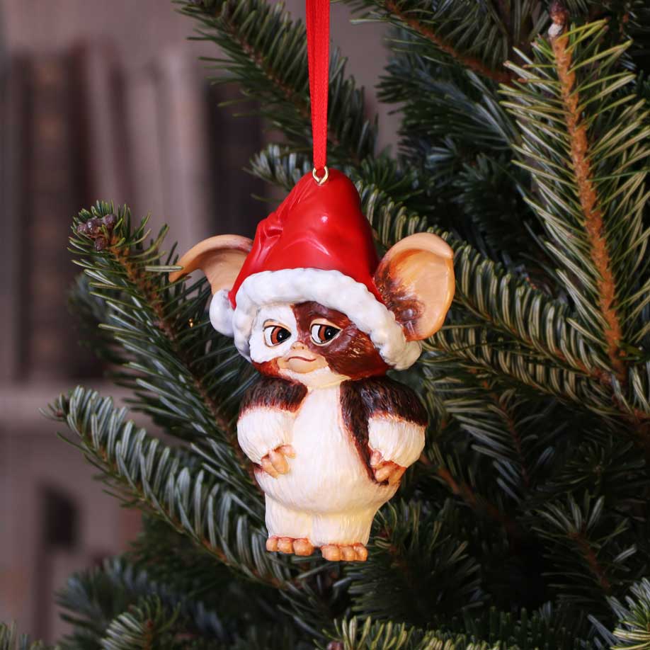 Official Gremlins Gizmo Santa Hanging Ornament display piece
